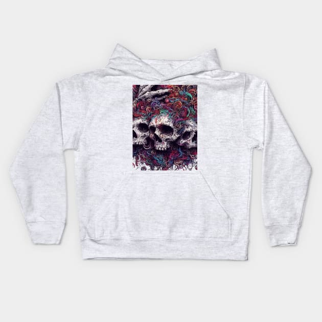 Spectral Sketches of All Saints Kids Hoodie by AmazinfArt